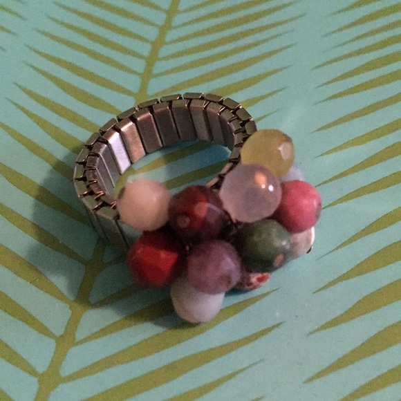 Semi-Precious Stone Bauble Ring - Picture 2 of 3